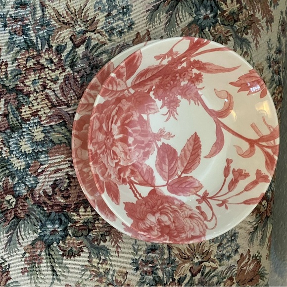 Royal Stafford Transferware Salad Bowl & Plate Set in Spring Floral Botanical - Picture 10 of 15
